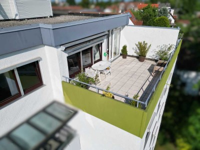 Penthouse mit schöner Aussicht im Augsburger Süden