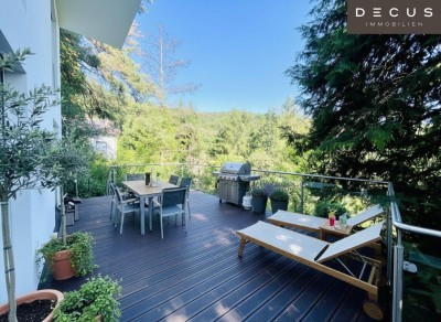 EINFAMILIENHAUS IM GRÜNEN - WALDIDYLLE IN WIEN - TERRASSEN GARTEN STELLPLATZ