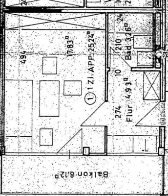 Charmante 1-Zimmer Wohnung im 4. OG mit Balkon in Schwabing-West