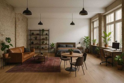 Stilvolles Loft zum Arbeiten und Wohnen in ruhiger Kreuzberger Innenhoflage