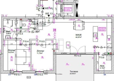 Exklusive 3-Raum-EG-Wohnung mit gehobener Innenausstattung mit Terrasse in Bühl
