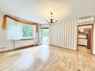 Attraktive EG-Wohnung mit Süd-Loggia ins Grüne: hochwertige Ausstattung, EBK, neuw. Duschbad!