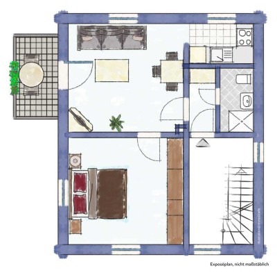 Gemütliche 2-Zimmer-Wohnung direkt in Markt Indersdorf