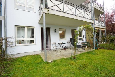NEU am Markt: Erdgeschosswohnung mit Terrasse in zweiter Reihe von Augsburg-Göggingen zur Miete