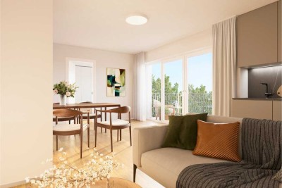 Moderne 2-Zimmer-Wohnung im 1. OG mit Südbalkon | Neubau Erstbezug