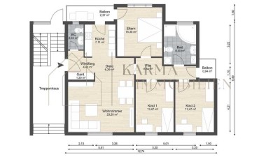 Sanierte 4-Zimmer-Erdgeschosswohnung mit Balkon und Stellplatz in Eltville