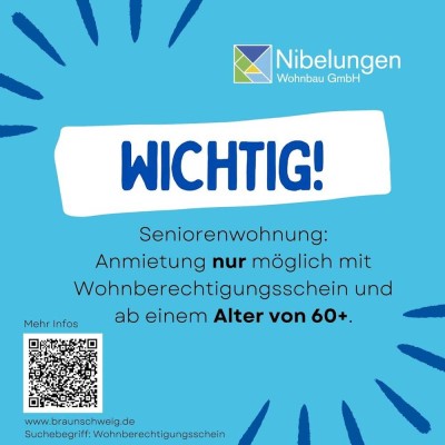 Ottenroder Str. 11, E 5 - Schöne 1,5-Zimmer Seniorenwohnung! Anmietung mit Wohnberechtigungsschein