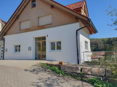 Attraktive 3-Zimmer-Erdgeschoss-Wohnung mit EBK und Aussichtsterrasse in Gomadingen-Offenhausen