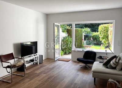 3-Zimmer-Reihenhaus mit Terrasse und kleinem Garten in grüner Umgebung
