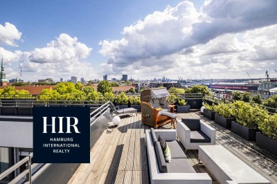 Neuwertiges Penthouse mit Panoramablick auf Elbe & Hamburg