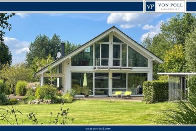 Hochwertige und energieeffiziente Architektenvilla in Natur-Oase mit zusätzlichem Bebaungspotential
