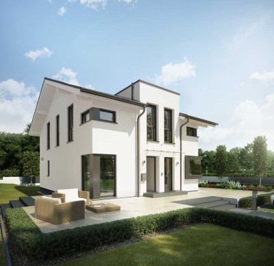 Baugrundstück mit Neubau - Einfamilienhaus in schöner Lage