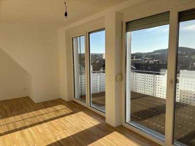 2-Zimmer-Wohnung einzugsbereit! Einbauküche, Balkon und Traumblick! 63808 Haibach