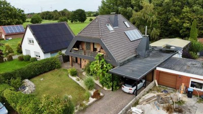 Familienfreundliches Einfamilienhaus mit großem Garten, Schwimmbad und Sauna in Hesel-Beningafehn