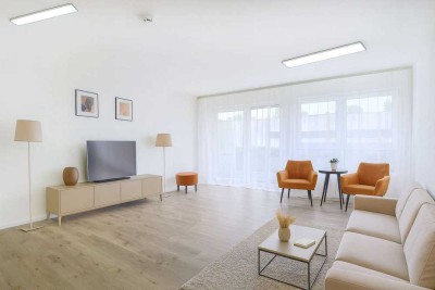 Sofort frei! Helle Wohnung mit Balkon & Garage bei SATURN-Arena