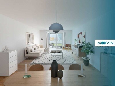 Elegantes Wohnen: Neubauwohnung mit Terrasse und Einbauküche