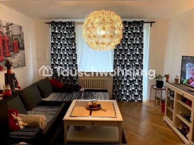 Tauschwohnung: „Wohnungstausch: 2-Zi + 2 Balkone → 3-Zi gesucht