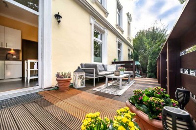 Gepflegte Terrassenwohnung mit eigenem Gartenanteil zu erwerben!