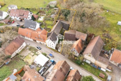 Bauprojekt in Bretten-Sprantal: 
Grundstück mit Altbestand