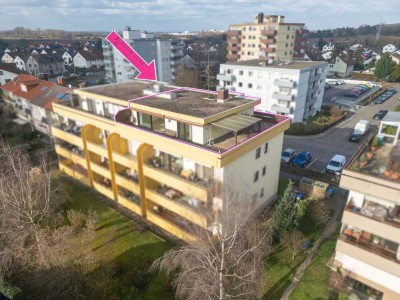 Penthouse Wohnung über den Dächern von Laudenbach