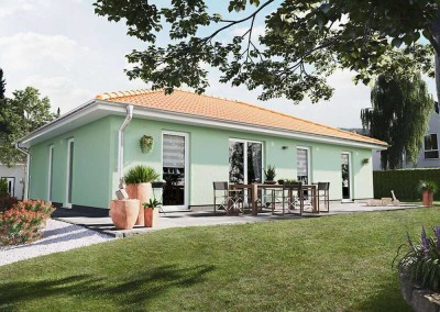 Bungalow 110 massiv gebaut, Preis inkl. Grundstück
