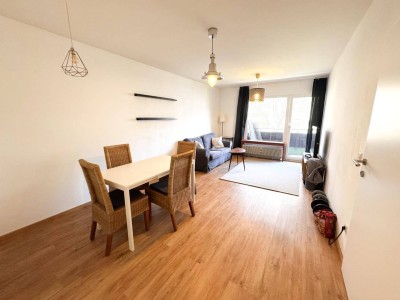 **Wohlfühlen mit Ausblick in den Park** Voll möblierte attraktive 2-Zimmerwohnung mit Loggia in ruhiger Lage in Salzburg / Parsch