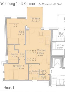 Moderne, lichtdurchflutete 3-Zimmer Terrassenwohnung im Herzen von Erlangen-Bruck