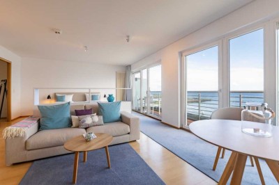 Helgoland: Einzimmerwohnung mit Meerblickbalkon im "atoll ocean resort"