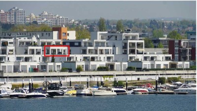 Luxus-Maisonette am Schiersteiner Hafen in Wiesbaden, mit großem Balkon,  provisionsfrei