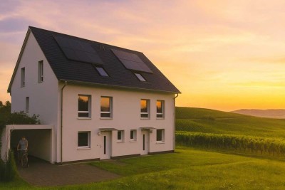 Einfamilienhaus 141m² in Bestlage von Stadecken-Elsheim KFW40QNG ,PV Anlage,2 Stellplätze,LW-Pumpe