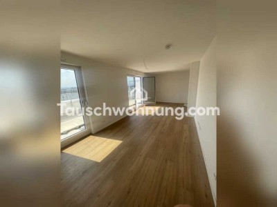 Tauschwohnung: 60qm Neubau + ca. 25qm Dachterrasse