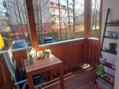 Schöne 2-Raum Wohnung mit Balkon, Garten von privat
