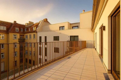 Wohnen direkt am Viktualienmarkt. Große Terrasse und schöne Räume.