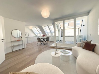 ERSTBEZUG nach Sanierung! Wunderschöne 3-Zimmer-Maisonette-Wohnung mit West-Terrasse in 1180 Wien