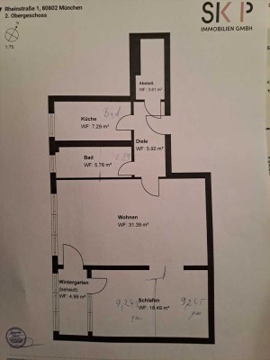 Geschmackvolle 3-Zimmer-Wohnung mit gehobener Innenausstattung mit EBK in München Schwabing