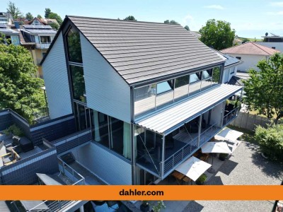 Exklusives Architektenhaus mit See & Bergsicht - Ferienwohnungen in der Urlaubsregion Meersburg