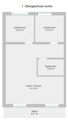 Erstbezug mit Balkon: Exklusive 3-Zimmer-Wohnung