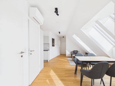 1. Monat mietfrei: Geräumige, vollmöblierte 3-Zimmerwohnung mit Terrasse und Klimaanlage nahe Floridsdorf Bahnhof