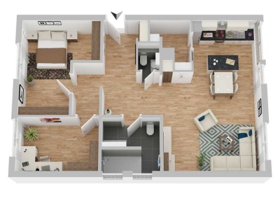 Hochwertig modernisierte Erdgeschosswohnung in Innenstadtlage
