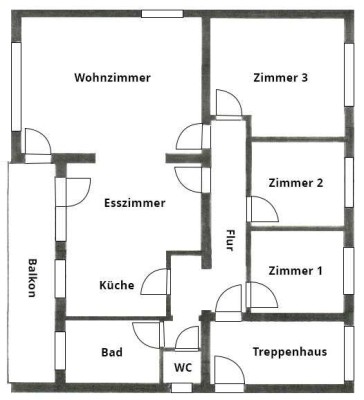 Erstbezug nach Sanierung und Einbauküche: Ansprechende 5-Raum-EG-Wohnung mit geh. Innenausstattung