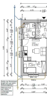 Stilvolle, neuwertige 1-Zimmer-Erdgeschosswohnung mit geh. Innenausstattung