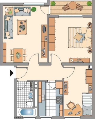 3-Zimmer-Wohnung in Gelsenkirchen Bismarck