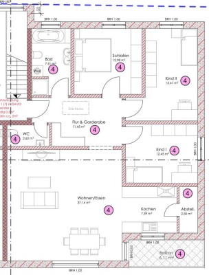 Elegante 4-Zimmer Wohnung mit Balkon in Pfullendorf