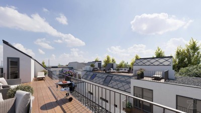 DACHTERRASSENTRAUM nähe Hirschstettner Aupark | 3 Zimmer Townhouse | Erstbezug