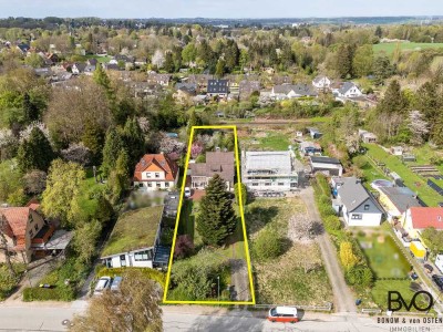 Wohnen & Bauen: Großes Mehrgenerationengrundstück mit EFH und zweiter Bebauungsoption