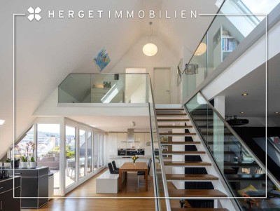 ***Sonnige DG-Maisonette mit Galerie, Dachloggia und Traumblick***
