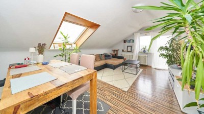 Sonnige Dachgeschosswohnung mit Weitblick und Potenzial in Remseck-Hochdorf