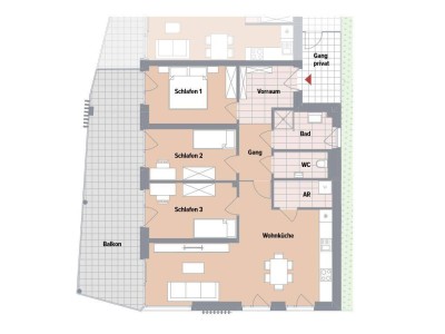 VERKAUFSSTART! Neubau-4-Zimmerwohnung mit West-Balkon in Ruhelage in Gösting!