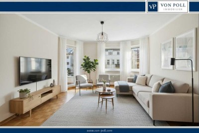 Topgepflegte 3-Zimmer-Wohnung in Lichterfelde-West mit Balkon und Tiefgaragenstellplatz