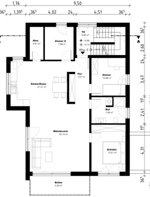 Attraktive 4-Zimmer-Neubau- Wohnung in Staig